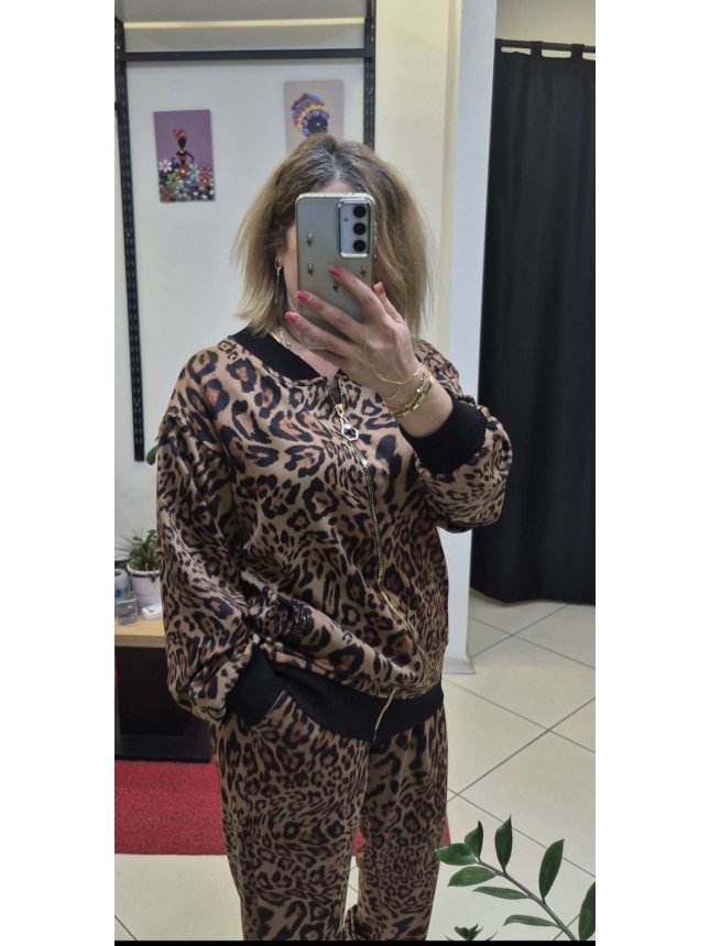 Leopar Desenli Muhteşem Takım