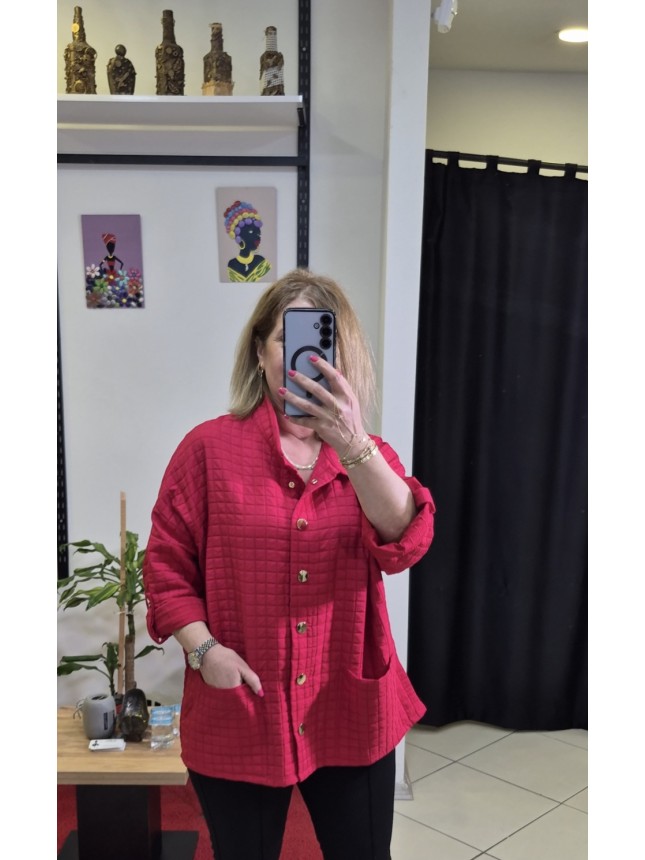 KAPİTONE ÇIT ÇITLI KIRMIZI MONT