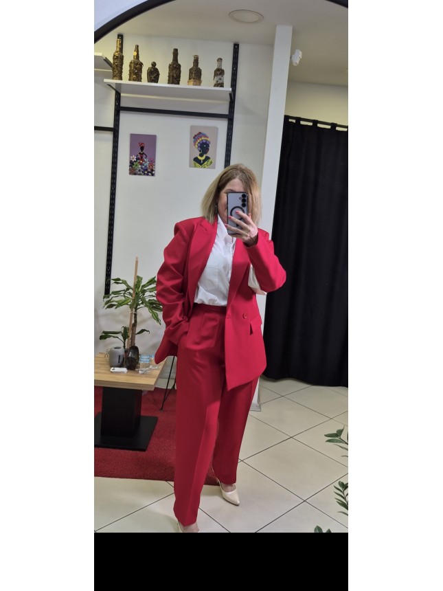 KIRMIZI CEKET PANTOLON TAKIM