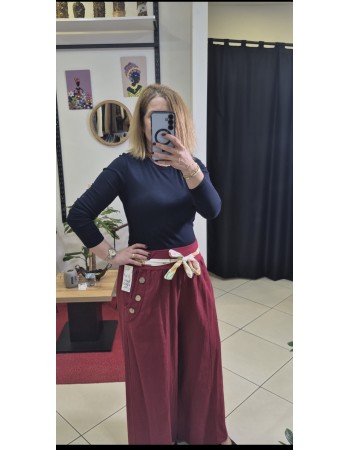 İTALYAN KETEN PANTOLON DÜĞME VE KUŞAK DETAYLI