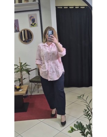 İTALYAN PAMUK NAKIŞ VE PAYET DETAYLI GÖMLEK