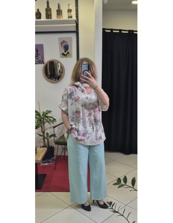 İTALYAN DÜZ DESEN KEMERLİ PANTOLON