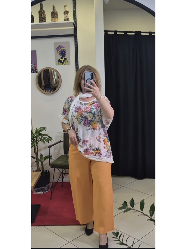 İTALYAN DÜZ DESEN KEMERLİ PANTOLON