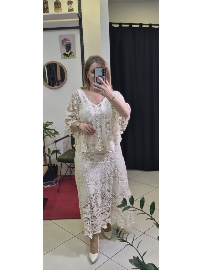 İTALYAN ÖRME DANTEL  TAKIM