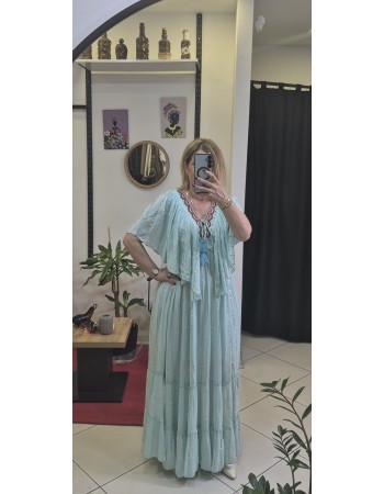 HİNT ELBİSE VARAKLI 