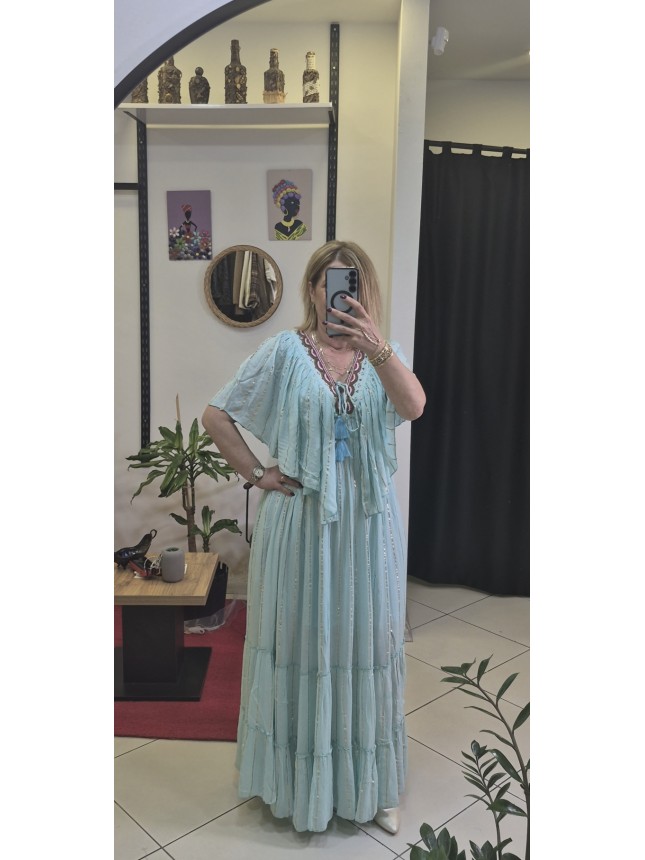 HİNT ELBİSE VARAKLI 