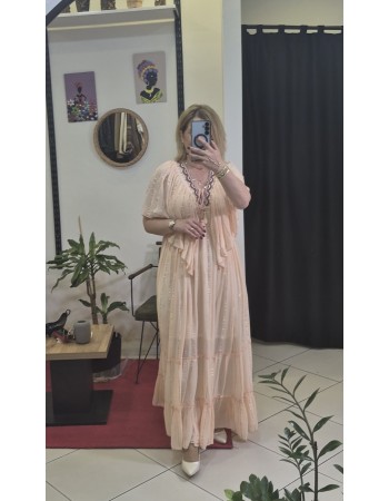 HİNT ELBİSE VARAKLI 