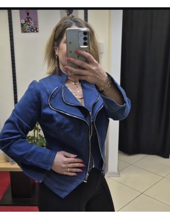 JEAN CEKET ÇİFT FERMUARLI