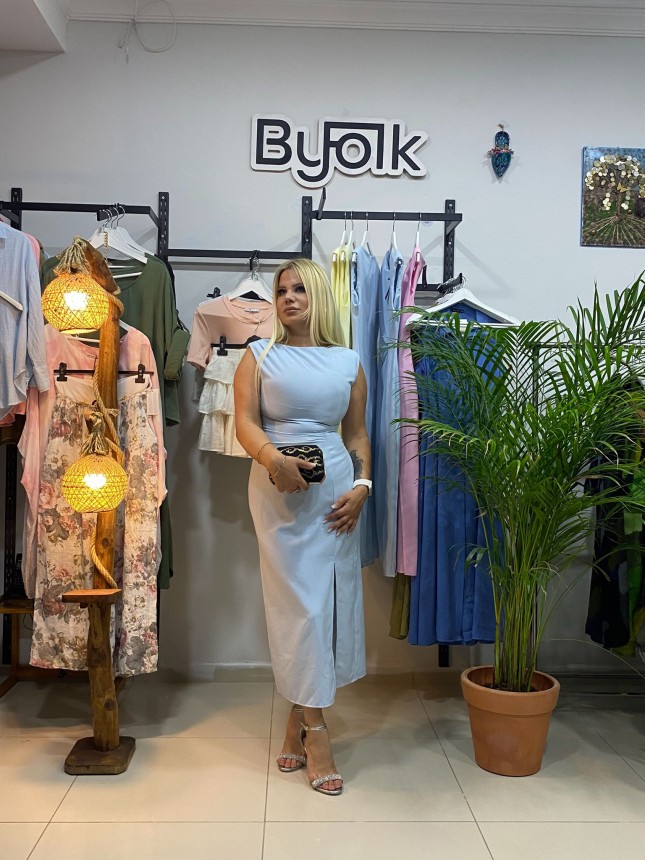 VİSKON/POLYESTER ELBİSE